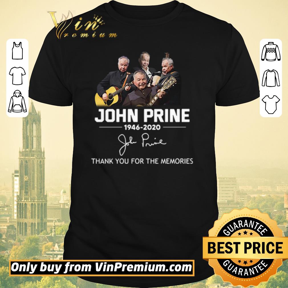 Official John Prine 1946 2020 thank you for the memories signature shirt sweater
