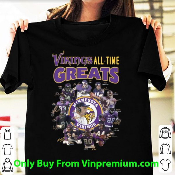 Premium Minnesota Vikings All-time Greats Signatures shirt