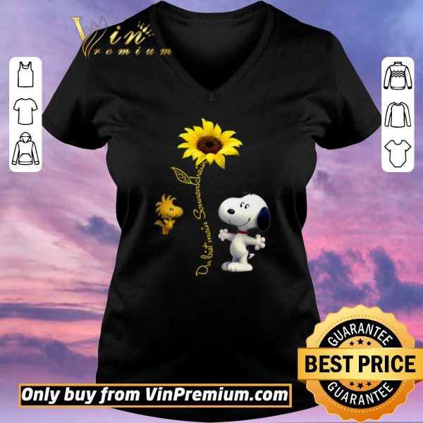 Hot Snoopy Sunflower Dubist Somenschein shirt sweater