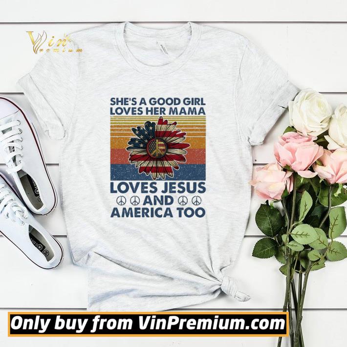 01ed4eac hippie sunflower she s a good girl loves her mama loves jesus and america too vintage shirt sweater 4 - Hippie Sunflower She’s a good girl loves her Mama loves Jesus and America too vintage shirt sweater