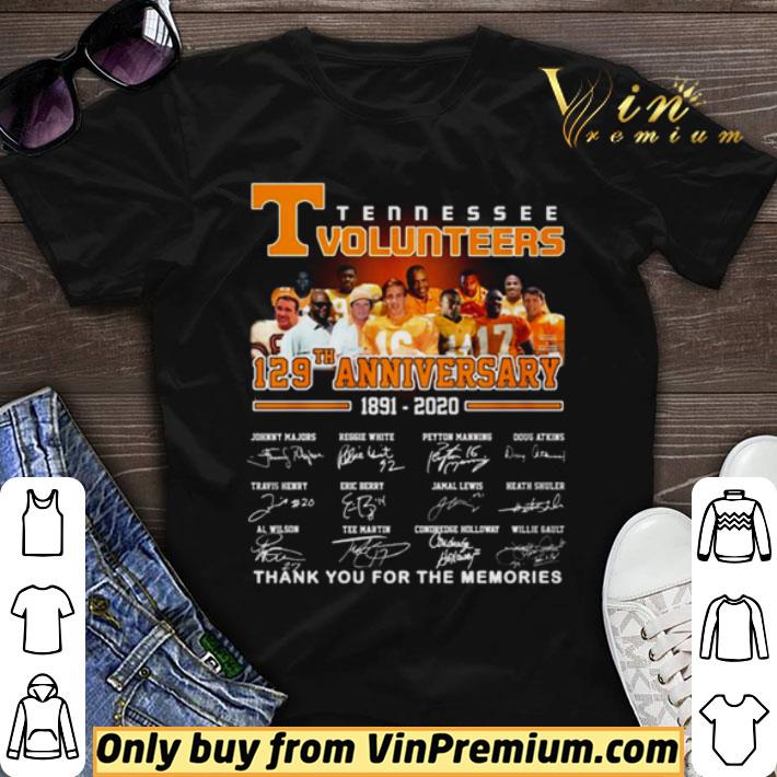 ennessee Volunteers 129th anniversary 1981 2020 thank you for the memories shirt sweater