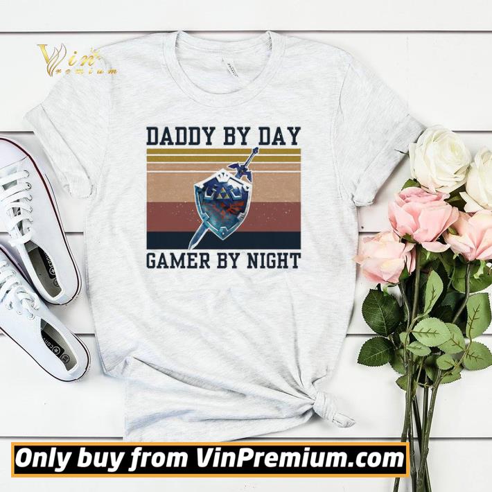 Hylian Shield Daddy by day gamer by night vintage shirt sweater 0f15a08a hylian shield daddy by day gamer by night vintage shirt sweater 4 - Hylian Shield Daddy by day gamer by night vintage shirt sweater