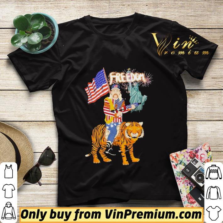 10c1f092 joe exotic tiger king freedom american flag day shirt sweater 4 - Joe Exotic tiger king freedom american Flag Day shirt sweater