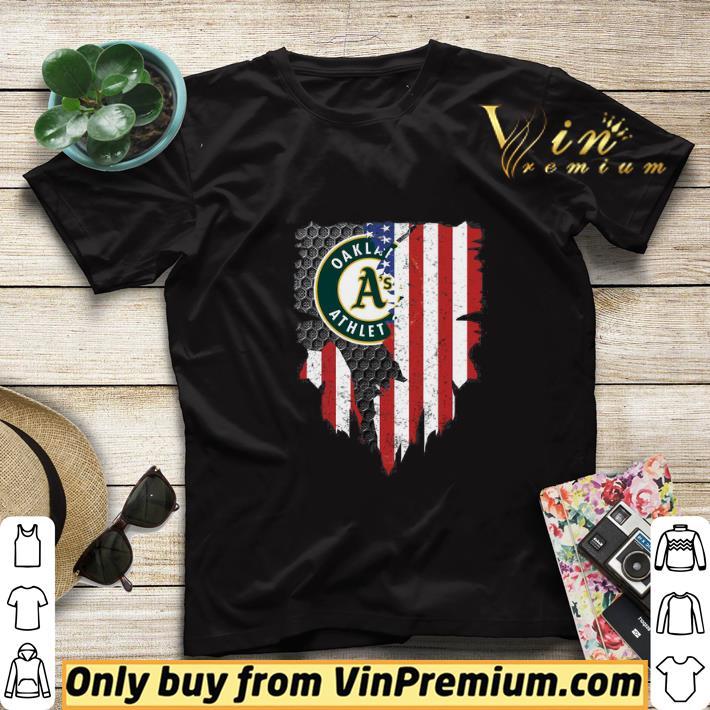 1161a743 oakland athletics inside american flag shirt sweater 4 - Oakland Athletics Inside American Flag shirt sweater