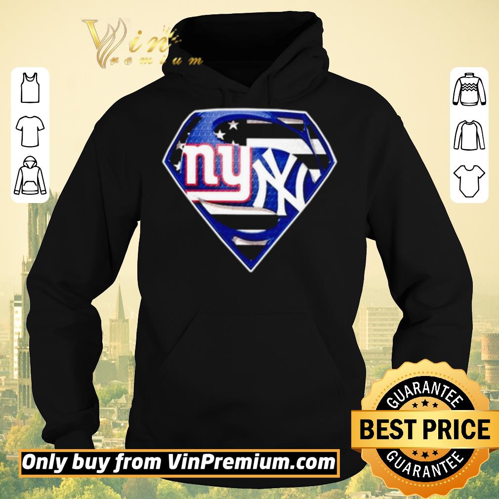 1520895b premium superman new york giants vs new york yankees shirt sweater 4 - Premium Superman New York Giants vs New York Yankees shirt sweater