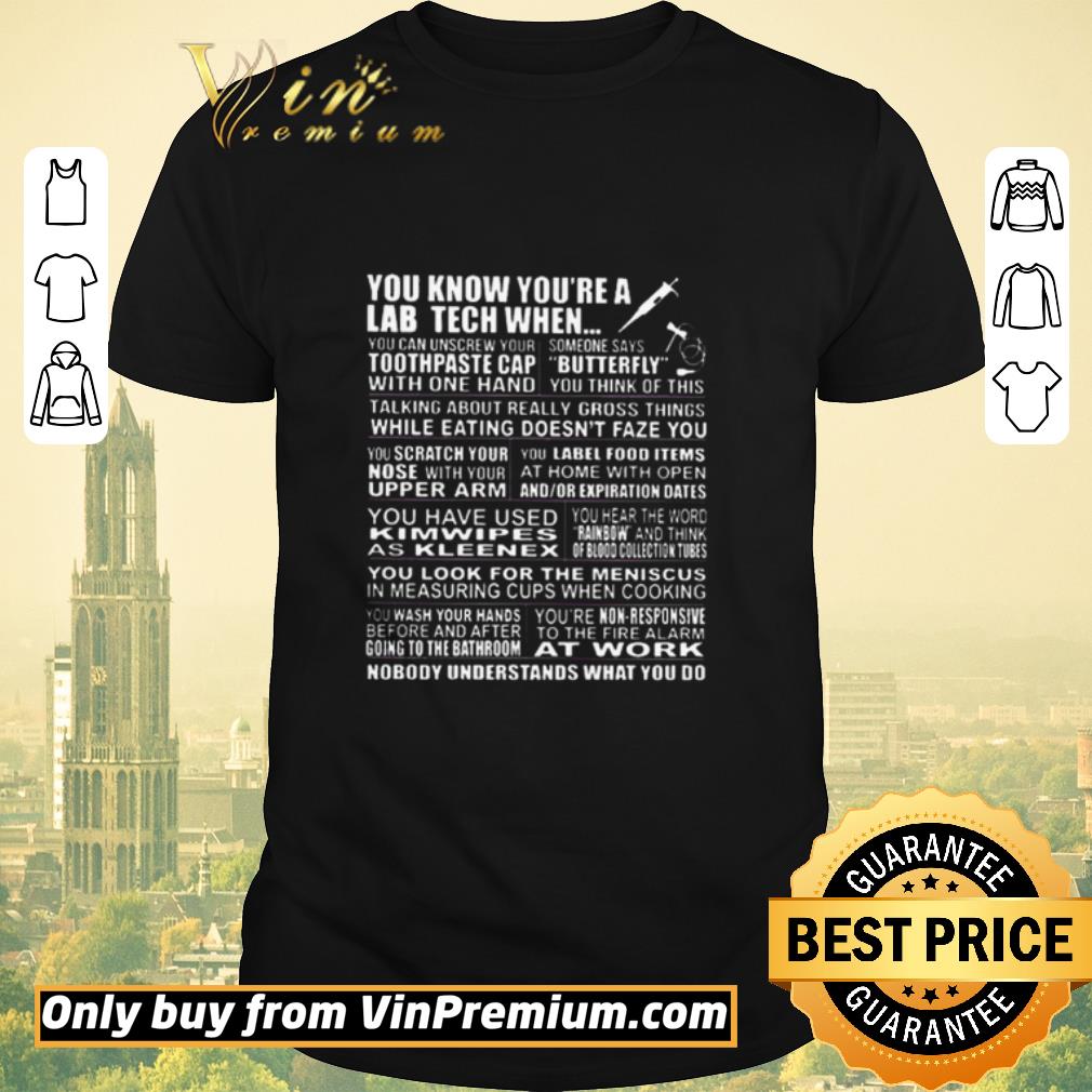 Official You know you’re a lab tech when shirt sweater