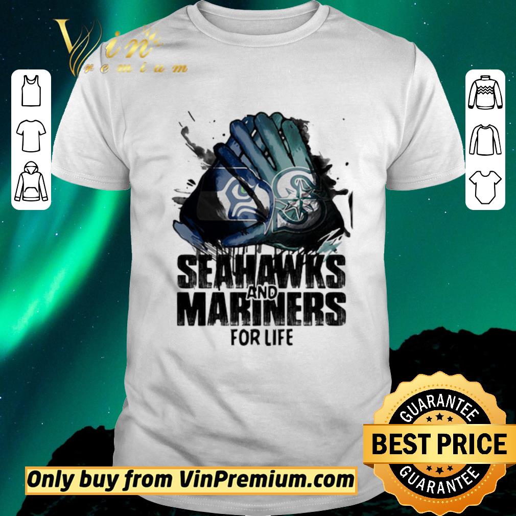 Awesome Seattle seahawks and seattle mariners for life art shirt sweater
