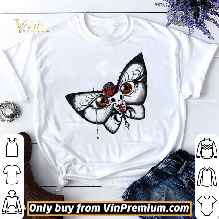Pretty Skull And Butterfly shirt sweater