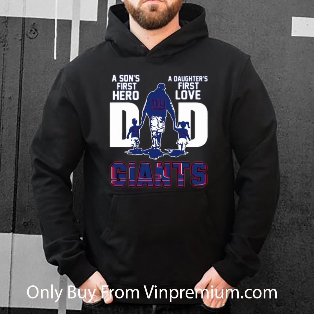 2a48b7b2 premium dad a son s first hero a daughter s first love new york giants shirt 4 - Premium Dad A Son's First Hero A Daughter's First Love New York Giants shirt