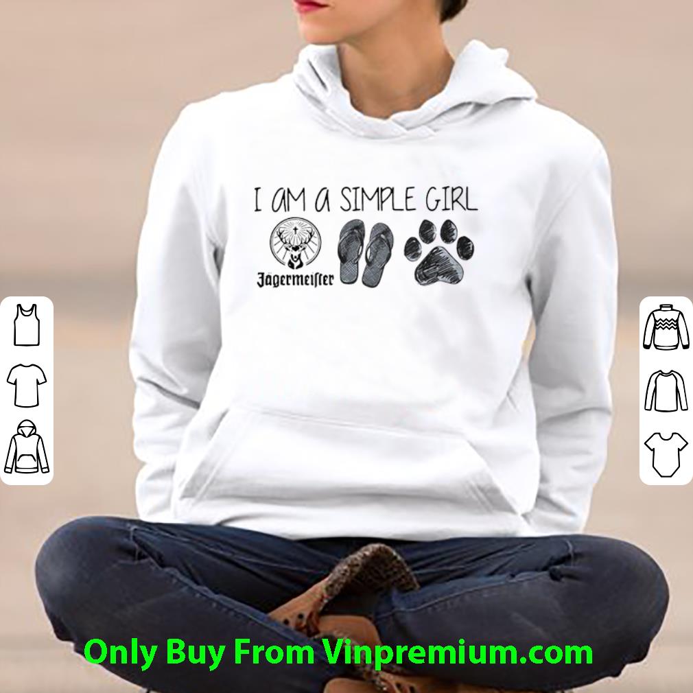 2d1a8d30 hot i am a simple girl jagermeister flop and dog paw shirt 4 - Hot I Am A Simple Girl Jagermeister Flop And Dog Paw shirt