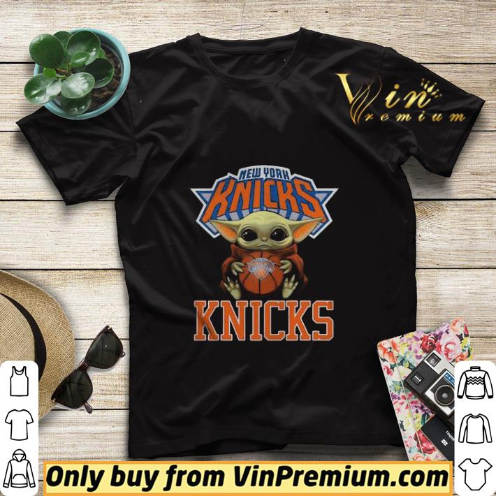 30d8fb56 baby yoda hug new york knicks shirt sweater 4 - Baby Yoda Hug New York Knicks shirt sweater