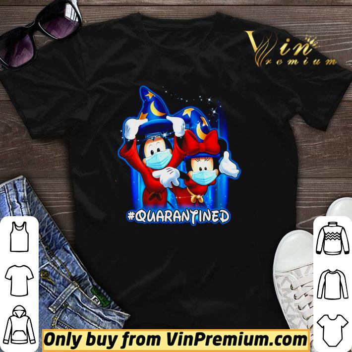 Wizard Mickey Mouse and Minnie wearing mask quarantined shirt sweater