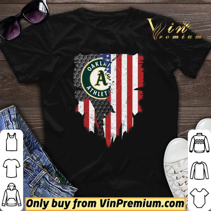 Oakland Athletics Inside American Flag shirt sweater