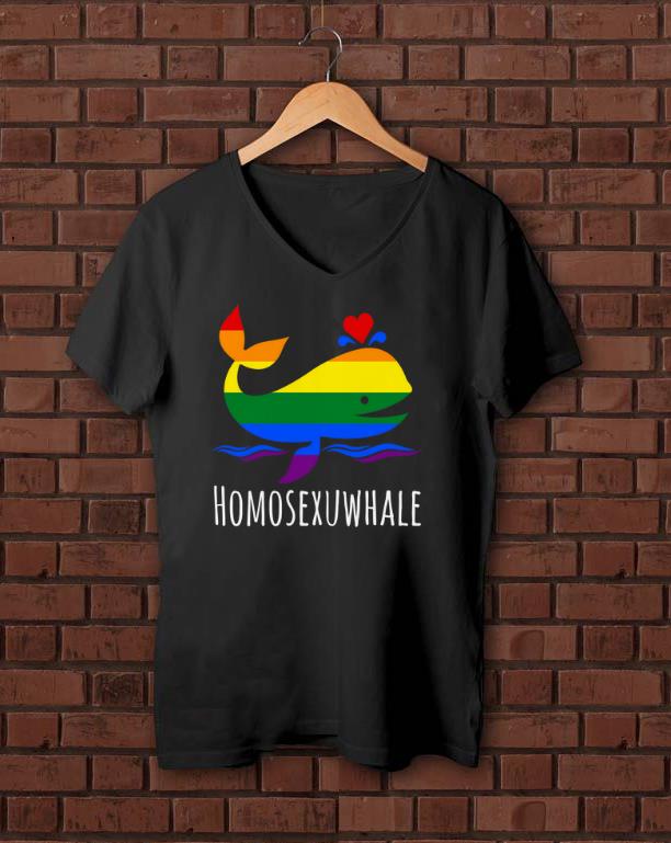 Original LGBT Gay Lesbian Homosexuwhale Pride Shirt