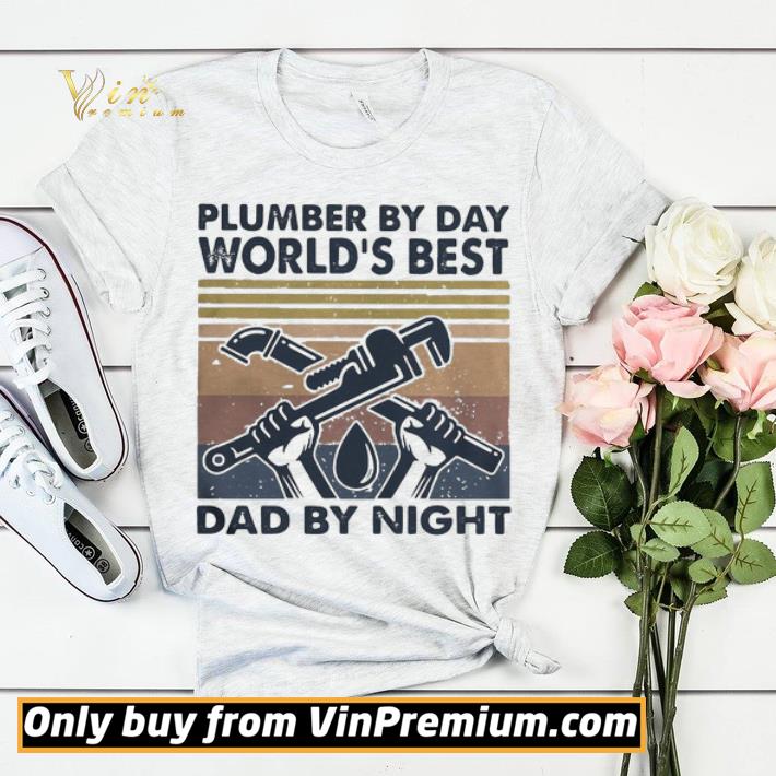 42792de8 plumber by day worlds best dad by night vintage shirt sweater 4 - Plumber by day worlds best dad by night vintage shirt sweater