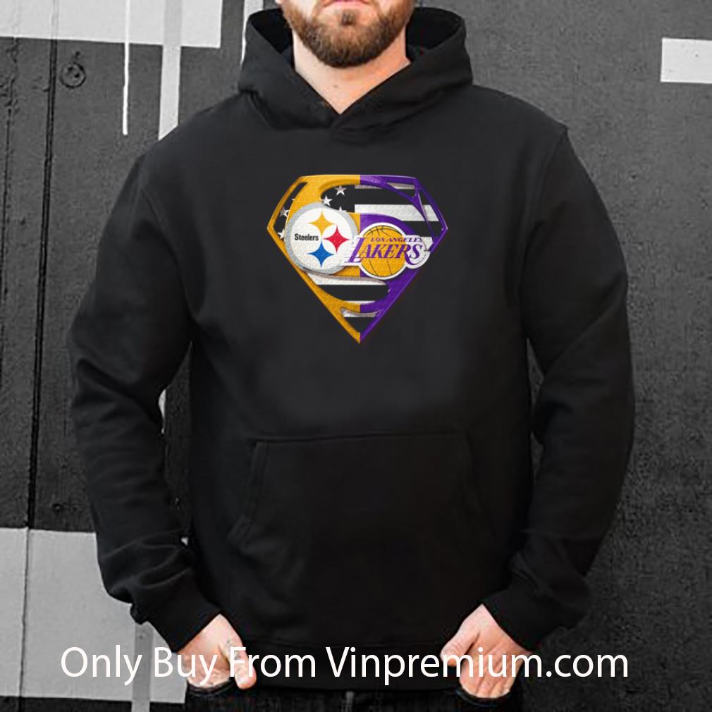 4eb97079 awesome pittsburgh steelers and los angeles lakers inside superman shirt 4 - Awesome Pittsburgh Steelers And Los Angeles Lakers Inside Superman shirt