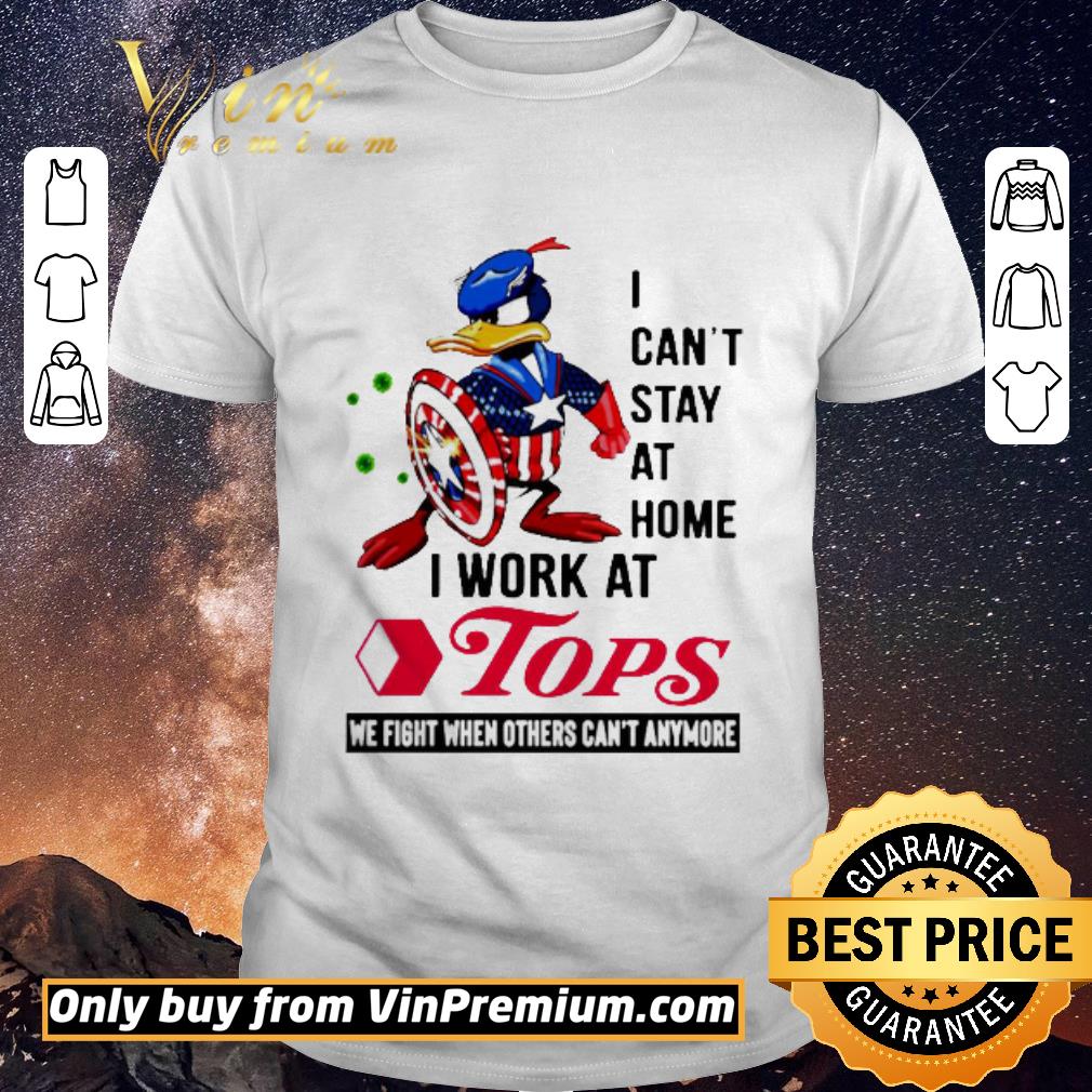 Top Caption America Donald duck I can’t stay at home i work at Tops shirt sweater