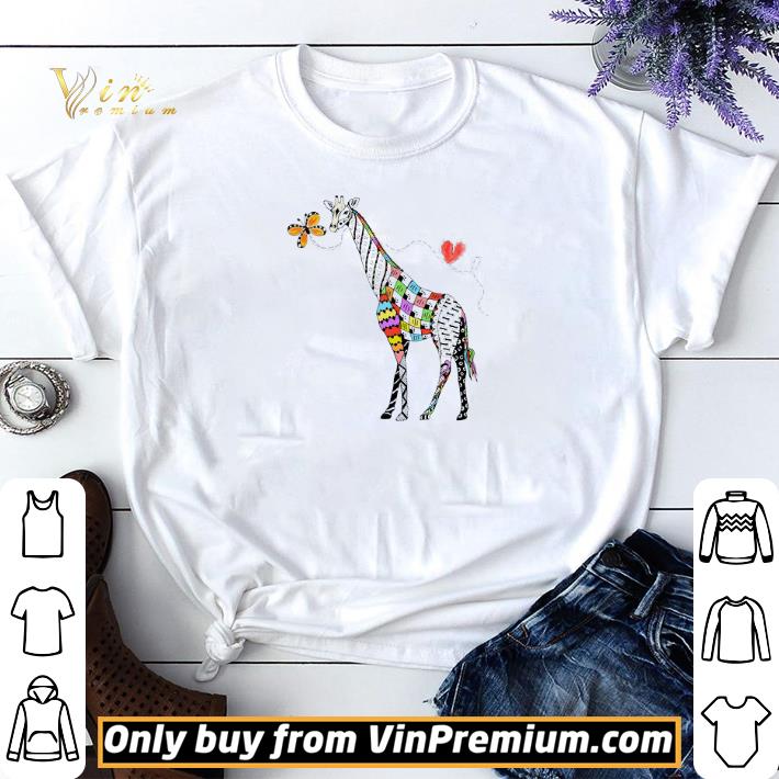 Giraffe Zentangle Rainbow shirt sweater