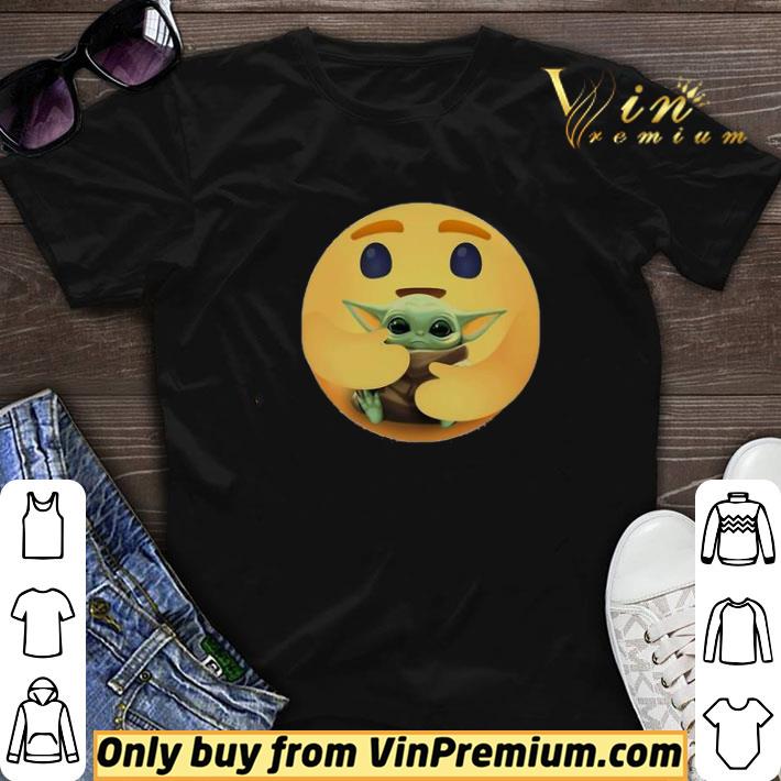 facebook care emoji hug baby yoda shirt sweater