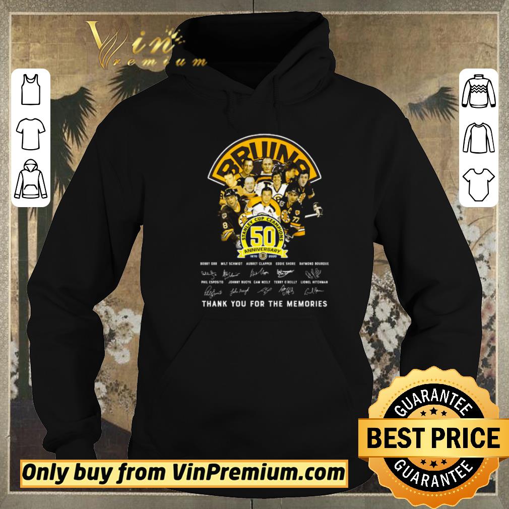66cc6e8a funny boston bruins 50th anniversary all players thank you for the memories signatures shirt sweater 4 - Funny Boston Bruins 50th anniversary all players thank you for the memories signatures shirt sweater