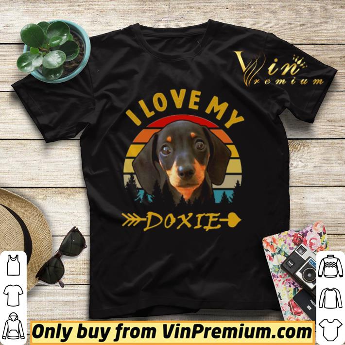 71e33b04 i love my doxie vintage shirt sweater 4 - I love my Doxie vintage shirt sweater