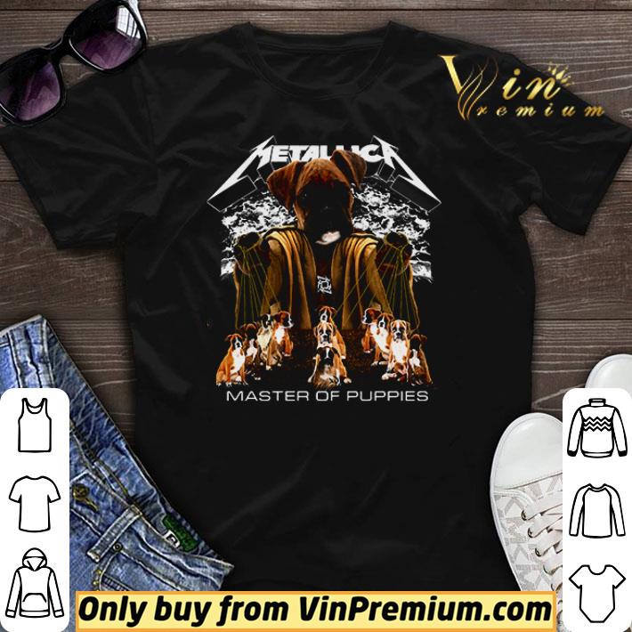 Boxer Dog Metallica master of puppies shirt sweater