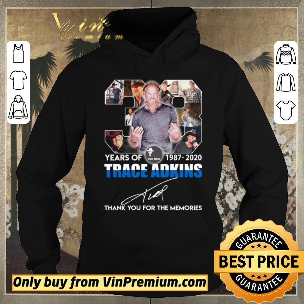 78e1c728 funny 33 years of trace adkins 1987 2020 signature thank you for the memories shirt sweater 4 - Funny 33 Years of Trace Adkins 1987 2020 signature thank you for the memories shirt sweater