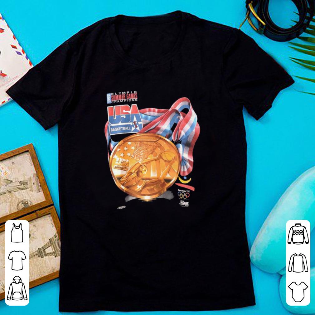 Awesome Gold Medal Olympic Summer Game Basketball USA 1992 Shirt