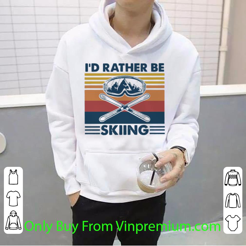 8c5c34eb premium vintage i d rather be skiing shirt 4 - Premium Vintage I’d Rather Be Skiing shirt