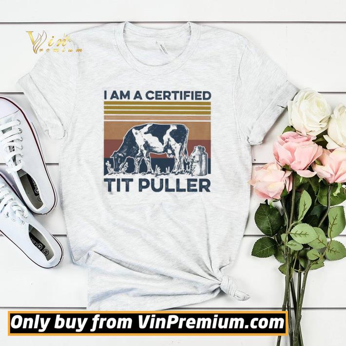 Cow I am a certified tit puller vintage shirt sweater 93198de7 cow i am a certified tit puller vintage shirt sweater 4 - Cow I am a certified tit puller vintage shirt sweater