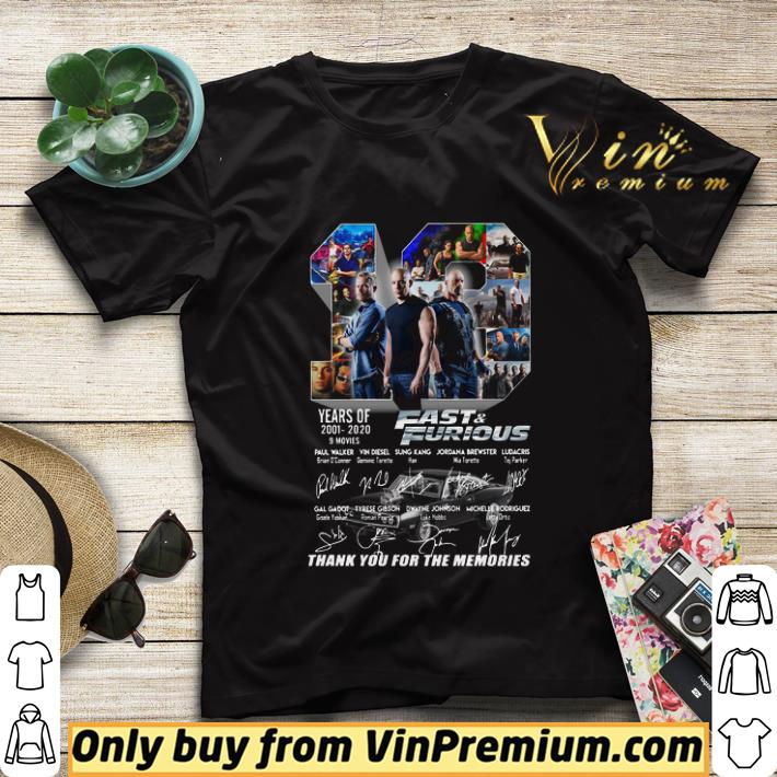 Fast And Furious 2001 2020 Thank You For The Memories shirt sweater 9bd7461b fast and furious 2001 2020 thank you for the memories shirt sweater 4 - Fast And Furious 2001 2020 Thank You For The Memories shirt sweater