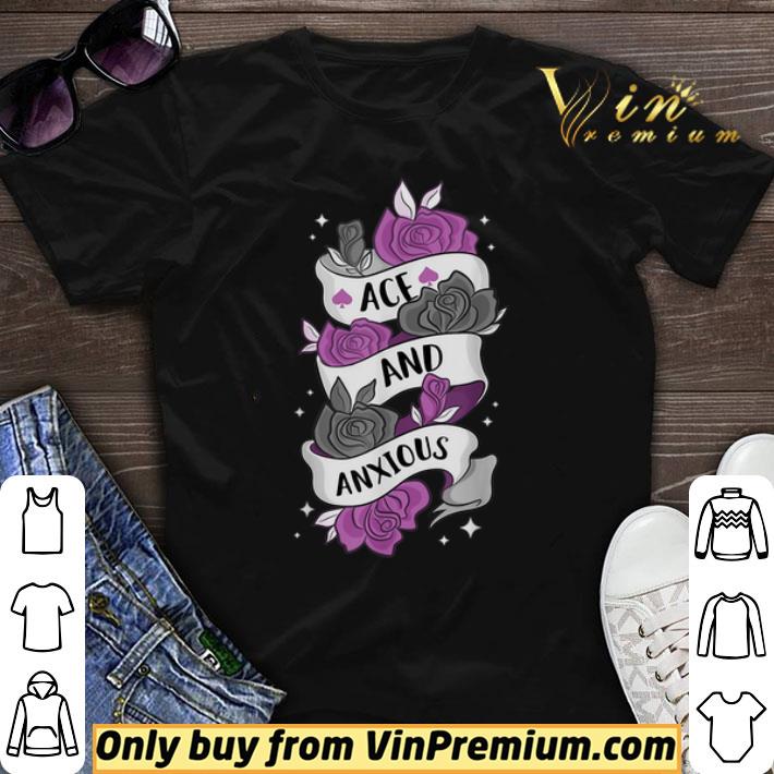Ace And Anxious LGBTQ Pride Roses Asexual shirt sweater