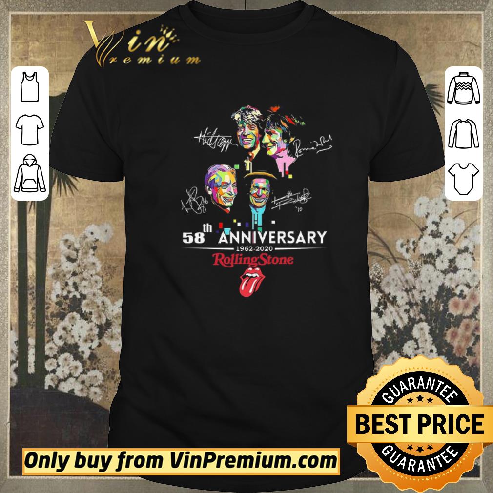 Funny 58th Anniversary 1962 2020 Rolling Stone Signature shirt sweater