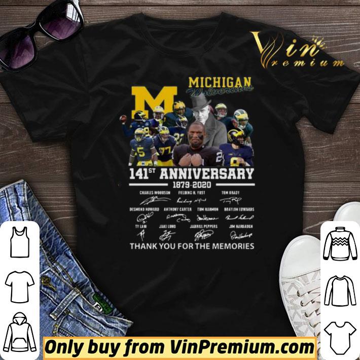 Michigan Wolverines 141st anniversary 1879 2020 thank you for the memories shirt sweater