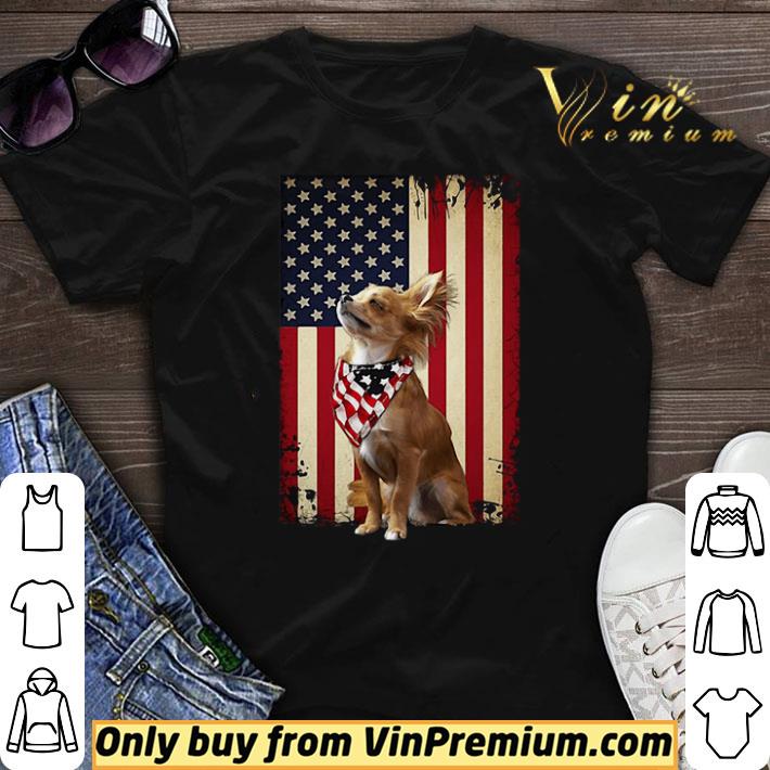 American Flag Chihuahua Proud shirt sweater