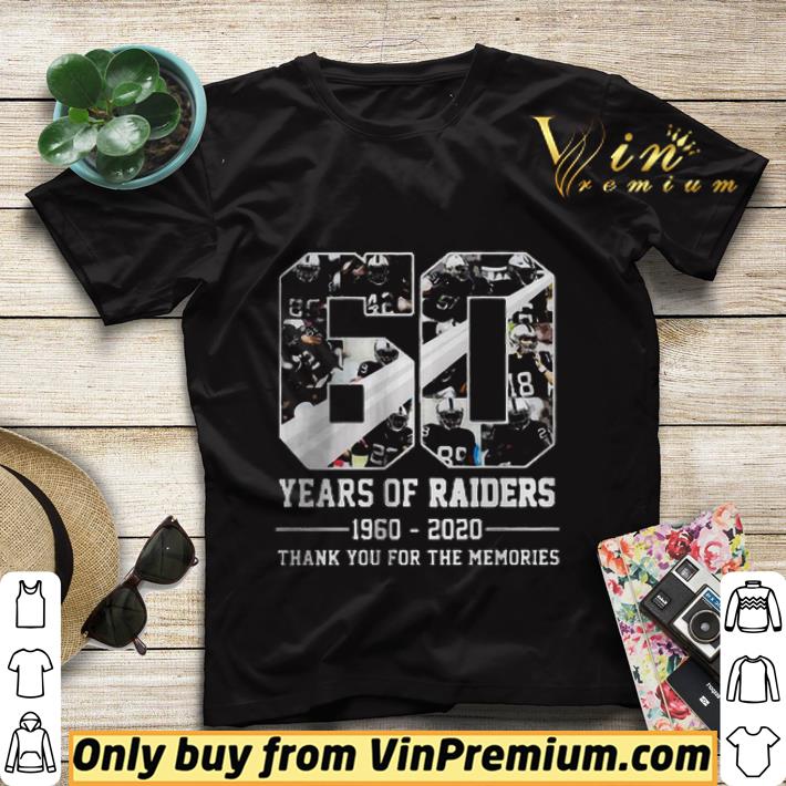 aa4f873f 60th years of raiders 1960 2020 thank you for the memories shirt sweater 4 - 60th years of Raiders 1960-2020 thank you for the memories shirt sweater