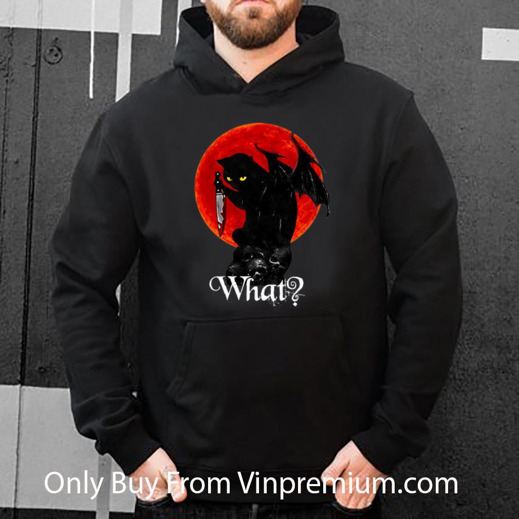ad172ab6 awesome black cat knife blood moon what shirt 4 - Awesome Black Cat Knife Blood Moon What shirt