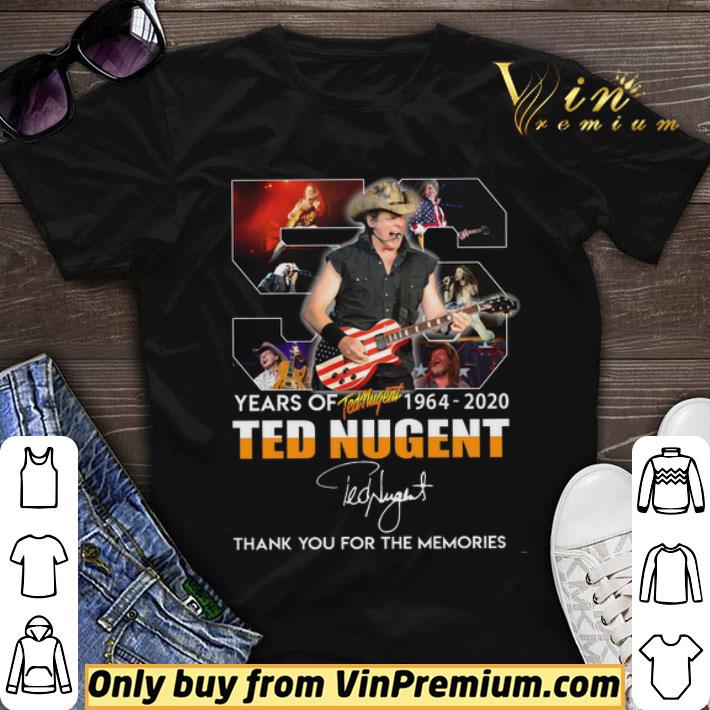 56 Years Of Ted Nugent 1964 2020 Signature Thank You For The Memories shirt sweater