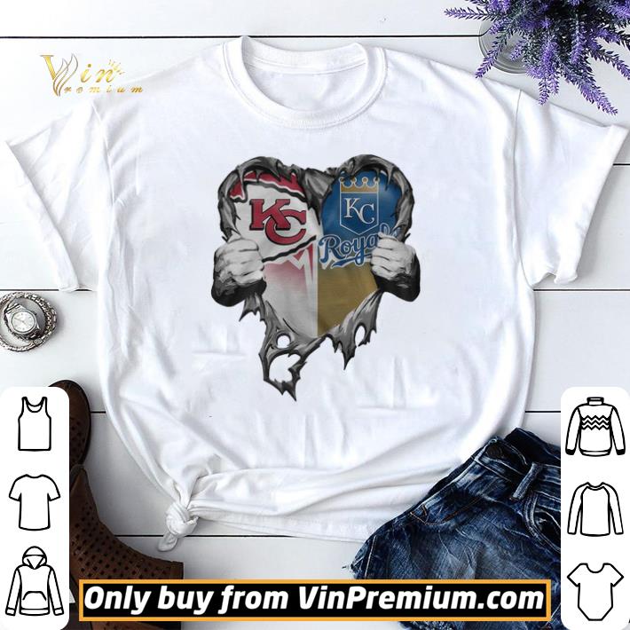 I Love Kansas City And Kansas City Royals Heart shirt sweater