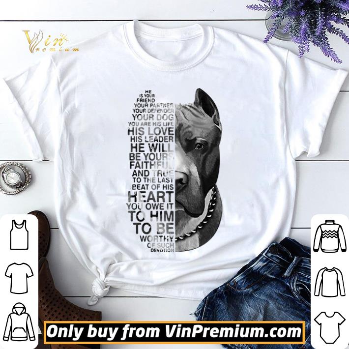 Pitbull dog friend partner defender dog shirt sweater