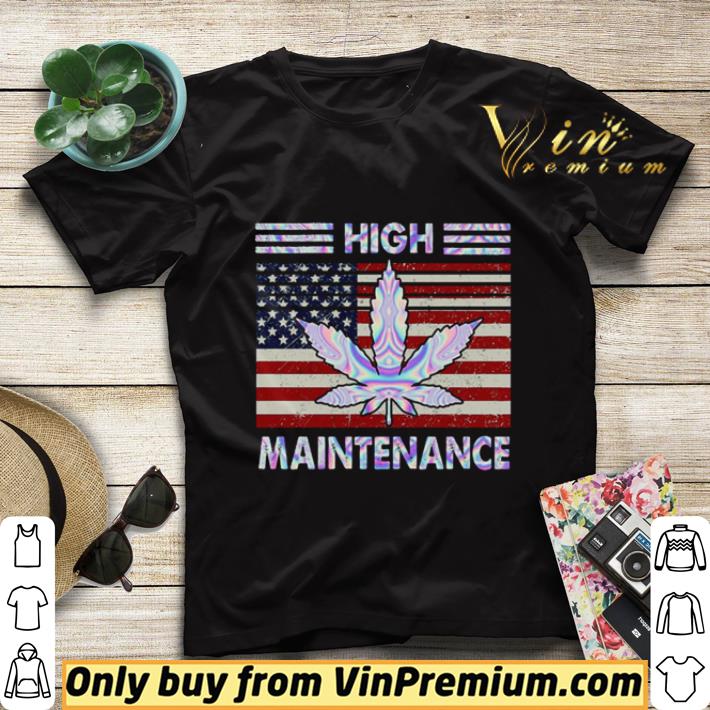 bff2e0b0 america flag high maintenance shirt sweater 4 - America Flag High Maintenance shirt sweater