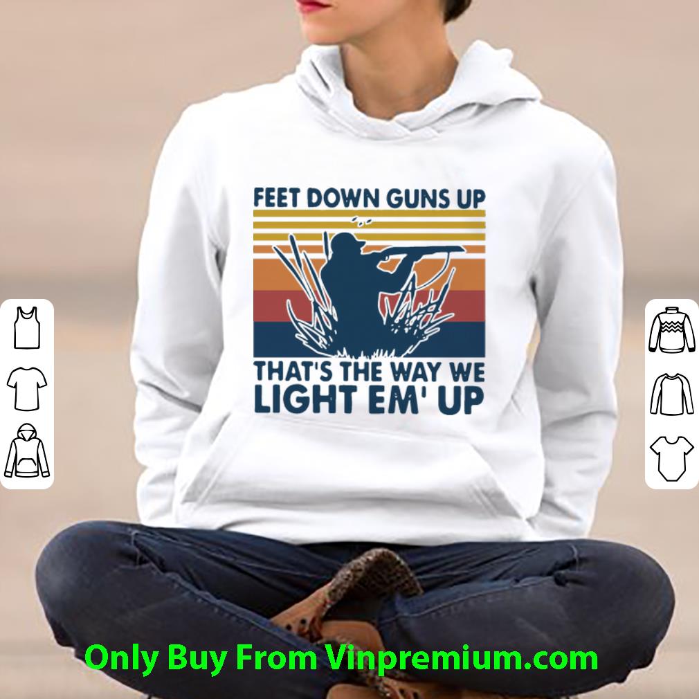c02d561e premium vintage feet down guns up that s the way we light em up shirt 4 - Premium Vintage Feet Down Guns Up That’s The Way We Light Em’up shirt