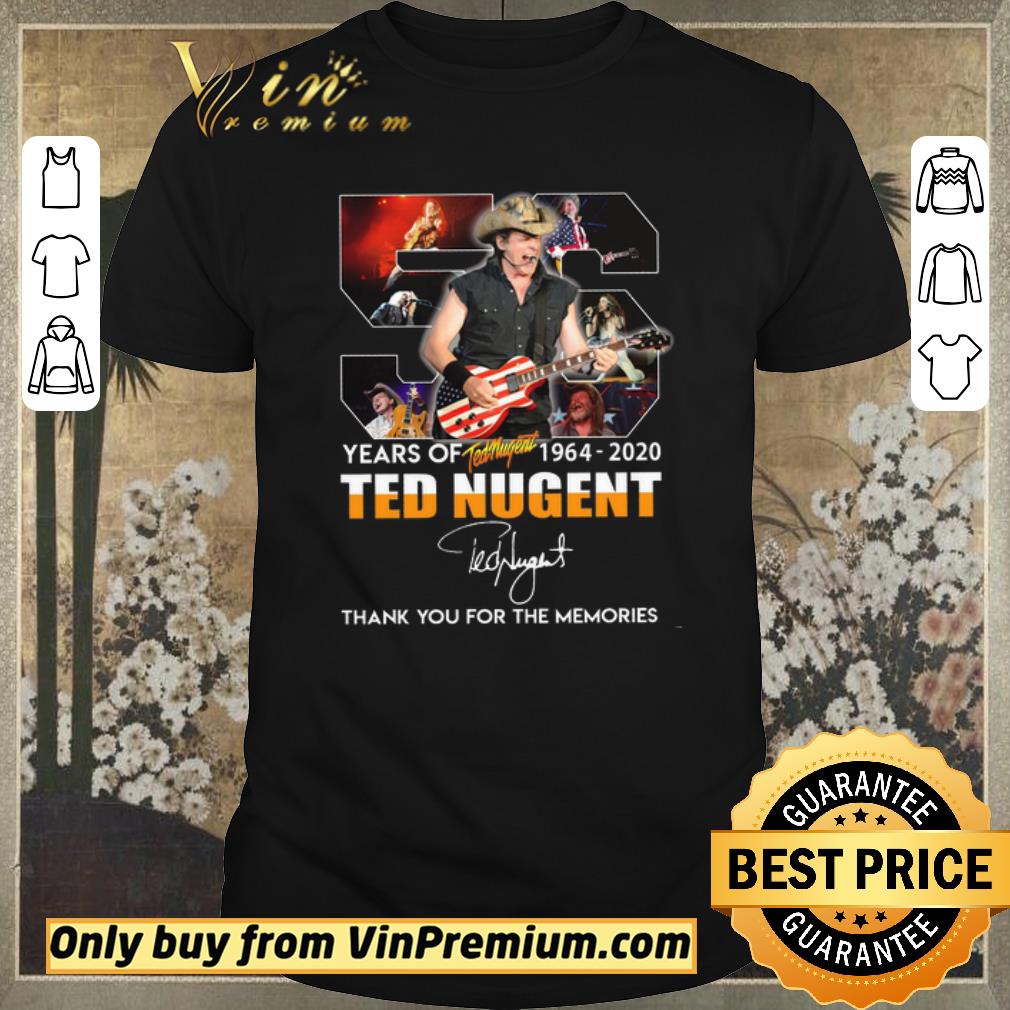 Official Official 56 Years Of Ted Nugent 1964 2020 Signature Thank You For The Memories shirt sweater