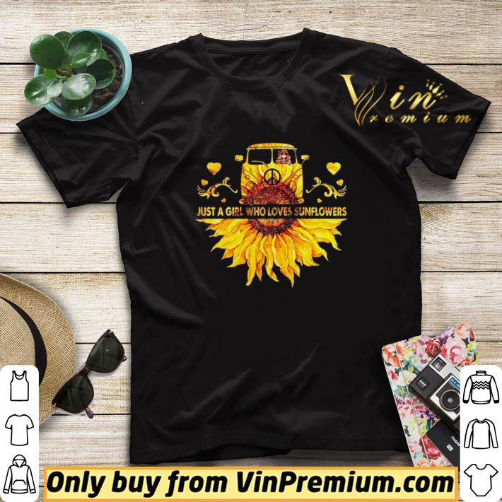 c83206cc just a girl who loves sunflowers peace bus shirt sweater 4 - Just a girl who loves sunflowers Peace Bus shirt sweater