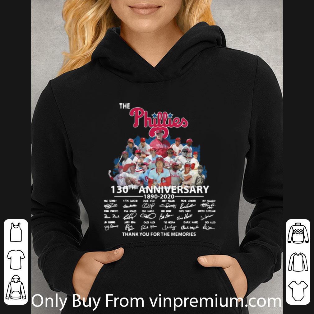 cb05ab49 great the phillies 130th anniversary thank you for the memories signatures shirt 4 - Great The Phillies 130th Anniversary Thank You For The Memories Signatures shirt