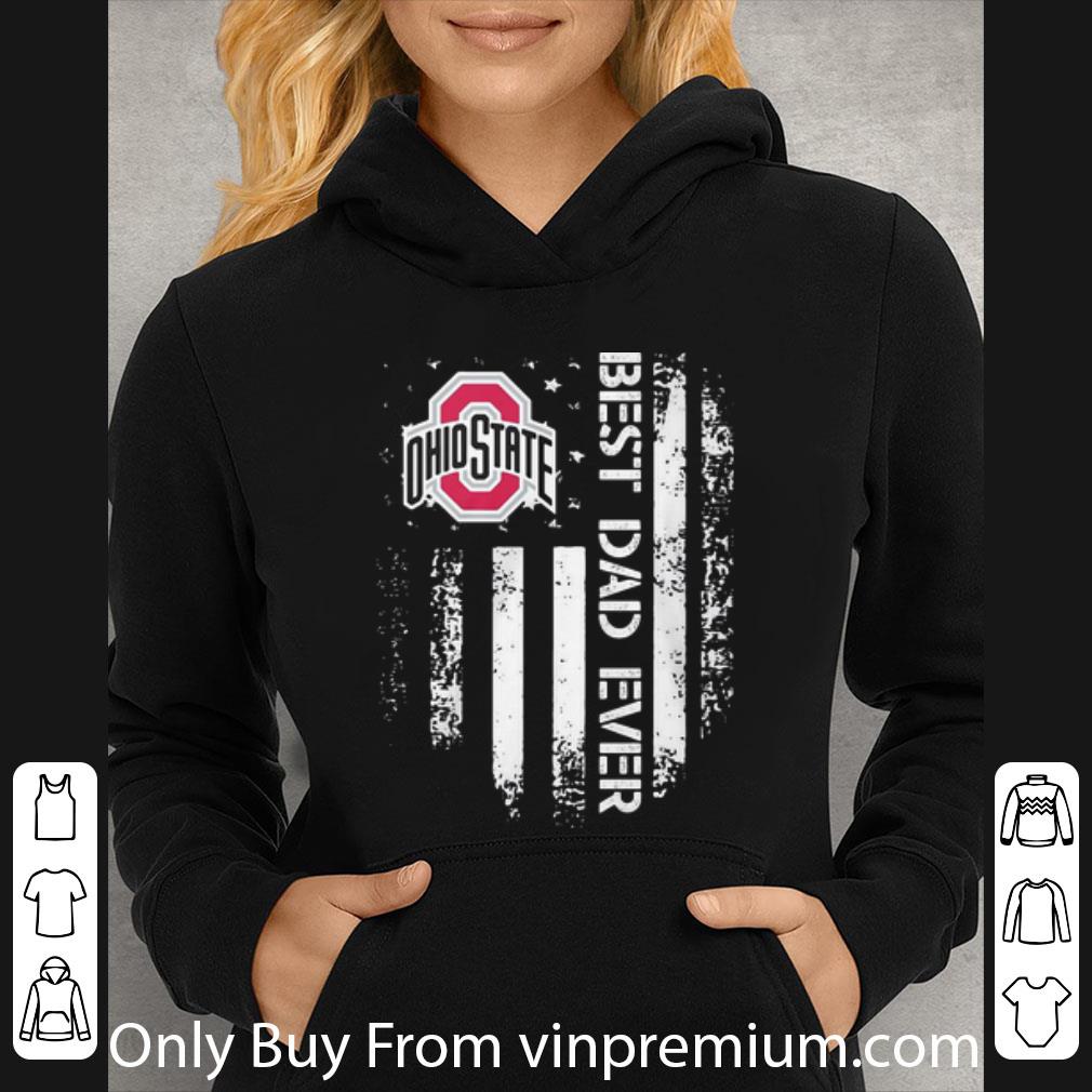 cbd357b1 hot ohio state buckeyes best dad ever american flag father s day shirt 4 - Hot Ohio State Buckeyes Best Dad Ever American Flag Father's Day shirt
