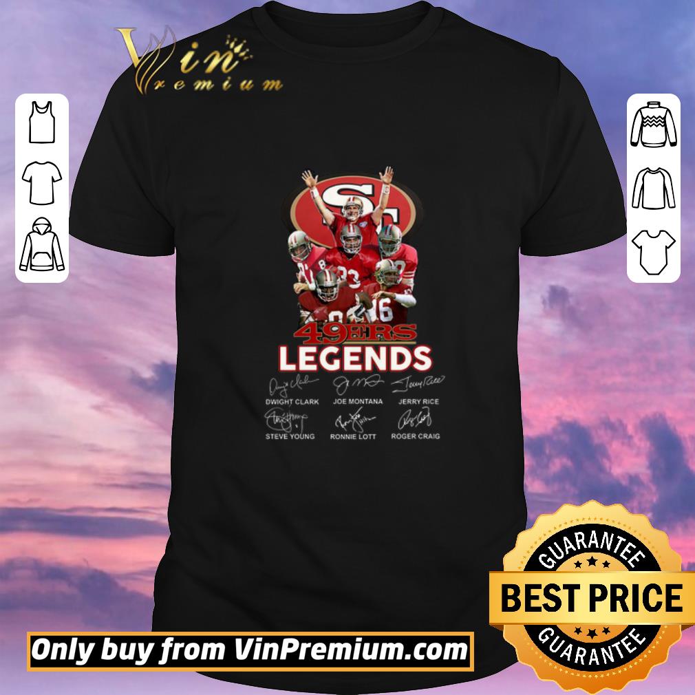 Premium Pretty Nice San Francisco 49 Ers Lengends Dwight Clark Joe Montana Jerry Rice Signature shirt sweater
