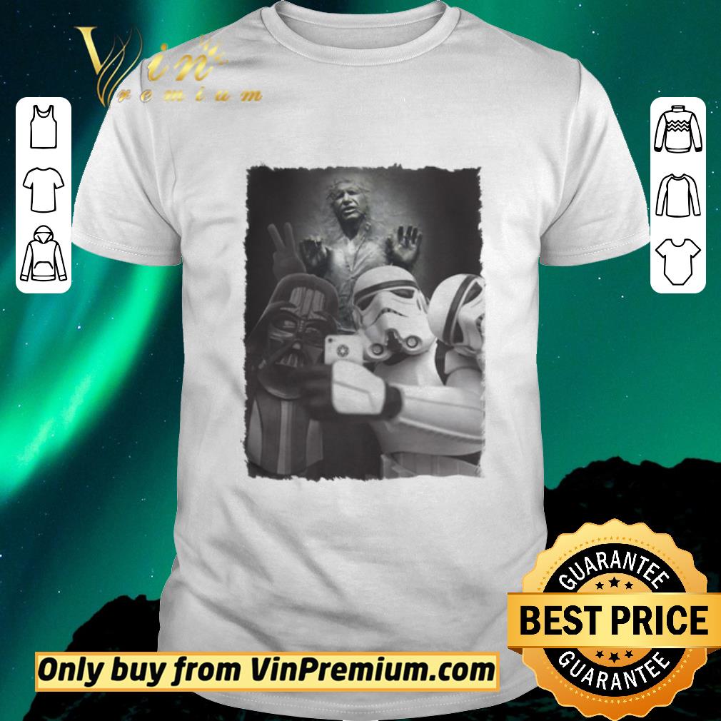 Premium Star wars darth vader and stormtroopers selfie han solo frozen carbonite shirt sweater