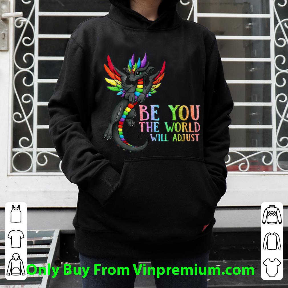 cf89d72b nice be you the world will adjust lbgt dragon shirt 4 - Nice Be You The World Will Adjust LBGT Dragon shirt