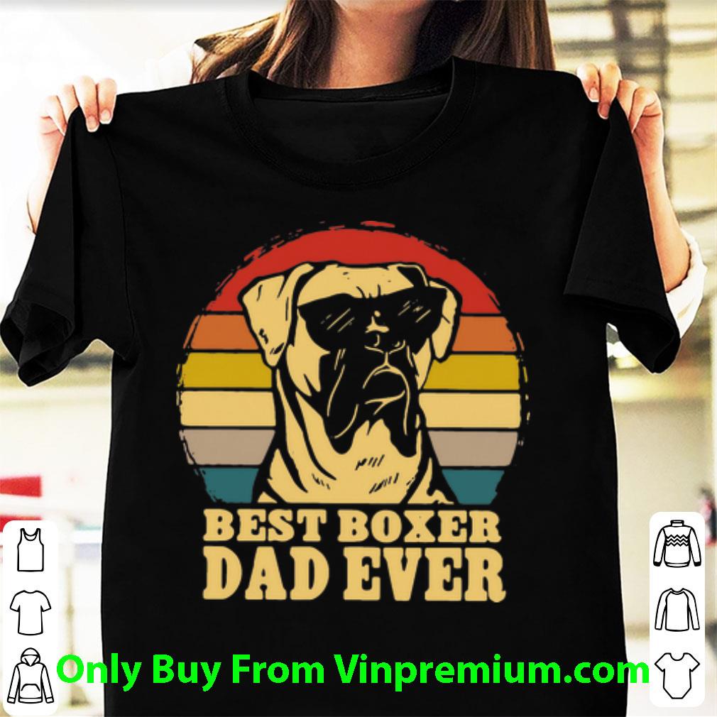 Awesome Vintage Best Boxer Dad Ever Father's Day shirt